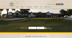 Desktop Screenshot of oakscountryclub.com